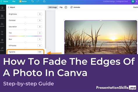 How To Fade The Edges Of A Photo In Canva - PresentationSkills.me