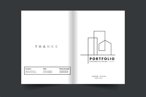 Building and architecture portfolio cover template and Brand guideline ...