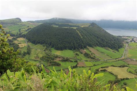 The volcano Sete Cidades in São Miguel island, Azores