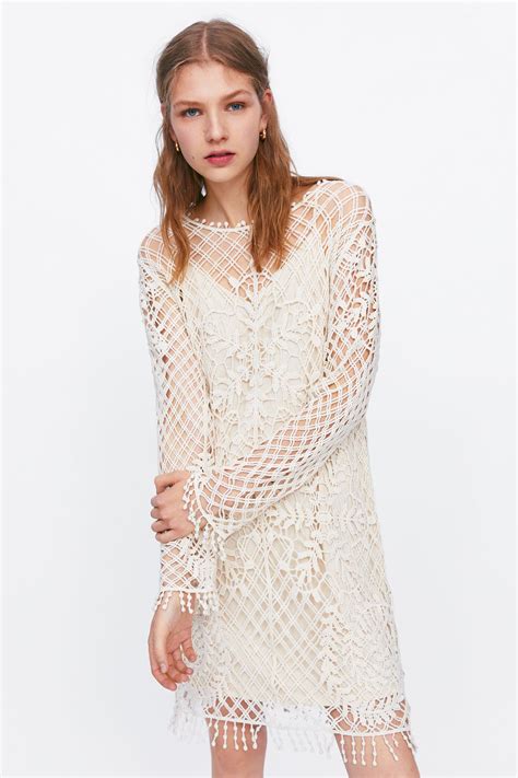 CROCHETED DRESS - NEW IN-WOMAN | ZARA United States | Crochet dress ...