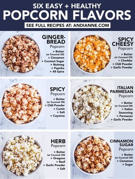 6 Popcorn Seasoning Recipes To Make At Home - Andi Anne