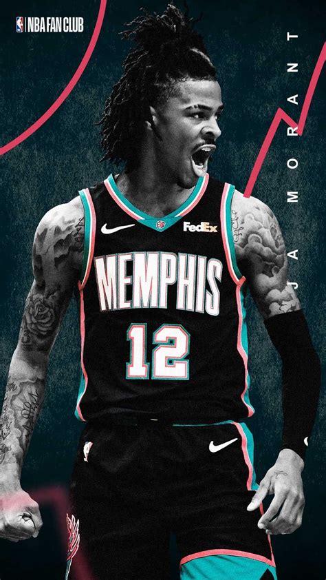 Ja Morant Wallpaper Discover more cartoon, dunk, iphone, memphis ...