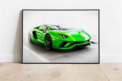 5 SET CARS Prints Fashion CAR Wall Art Car Canvas Car | Etsy