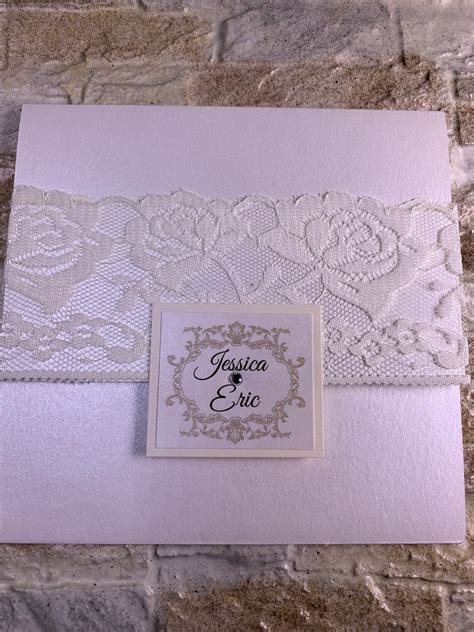 Lace Wedding Invitation Lace Invitations Lace Wedding | Etsy