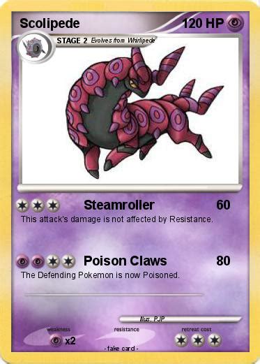 Pokémon Scolipede 116 116 - Steamroller - My Pokemon Card