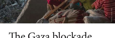 The Gaza Blockade | Gaza Unlocked