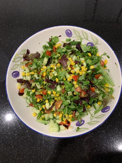 Sweetcorn salad - The Plant based dad