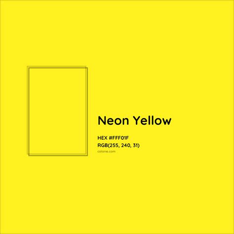 Neon Yellow Color Codes The Hex, RGB And CMYK Values That, 43% OFF