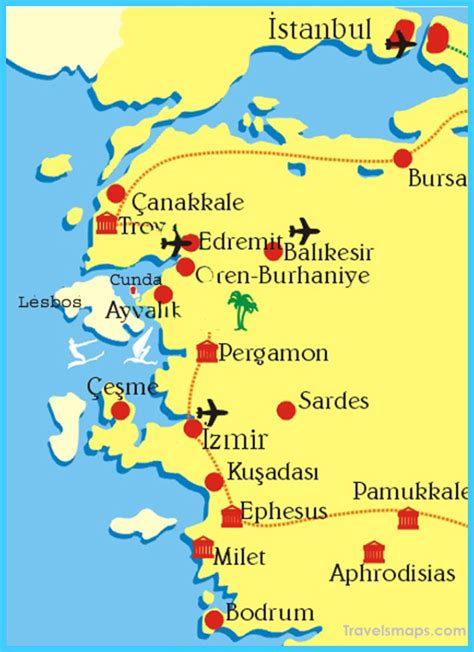 Map of İzmir - TravelsMaps.Com