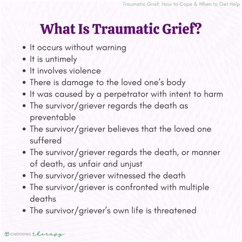 What Is Traumatic Grief?