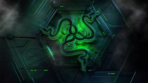 Живые обои Эффектный логотип Razer скачать на VSThemes.org