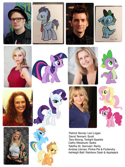 My MLP Fimfic voice actors by MrMarioluigi1000 on DeviantArt