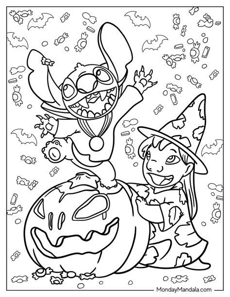 24 Disney Halloween Coloring Pages (Free PDF Printables)