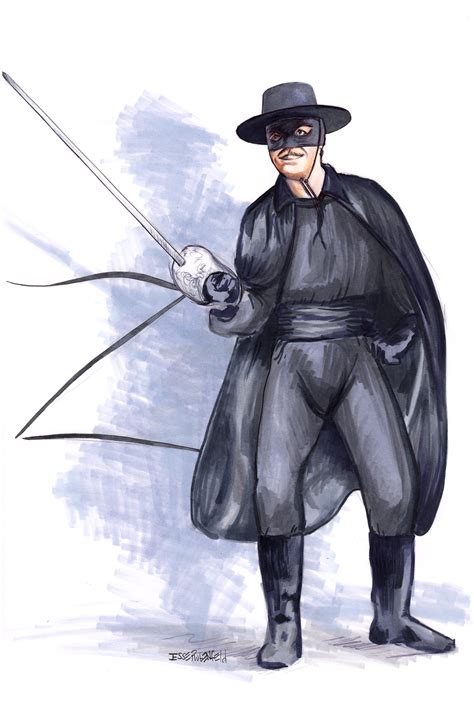 Zorro Sketch at PaintingValley.com | Explore collection of Zorro Sketch