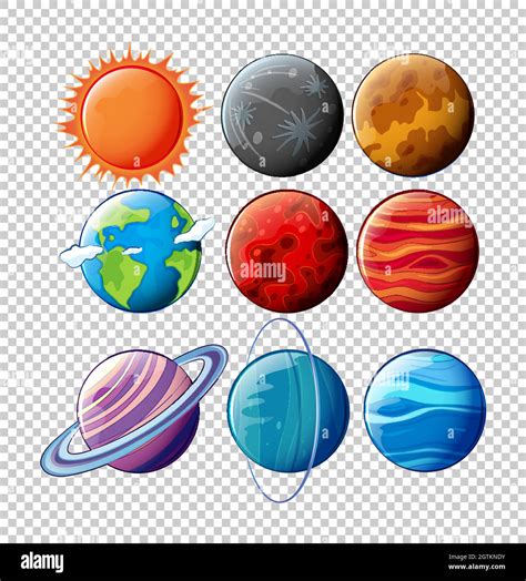 Solar system planets white background hi-res stock photography and ...