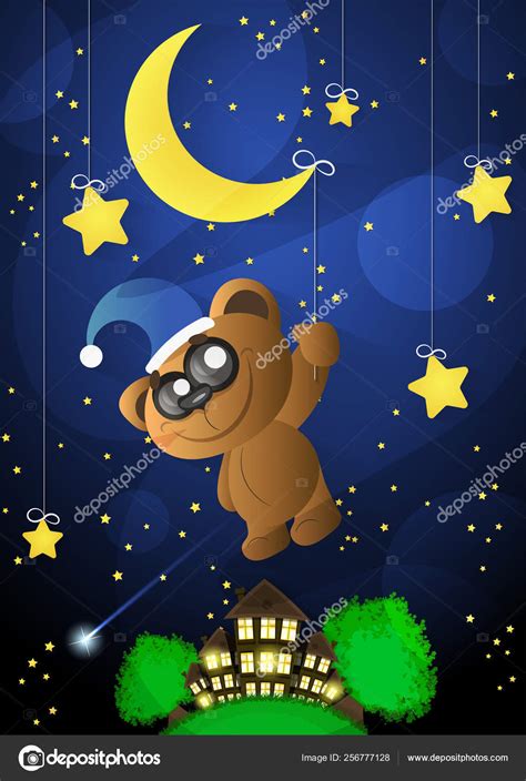 Good night moon — Stock Vector © Iaroslav_Brylov #256777128