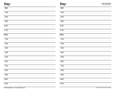 2 Pages Minimalist Printable Day Planner Nude & White 30 Minute ...