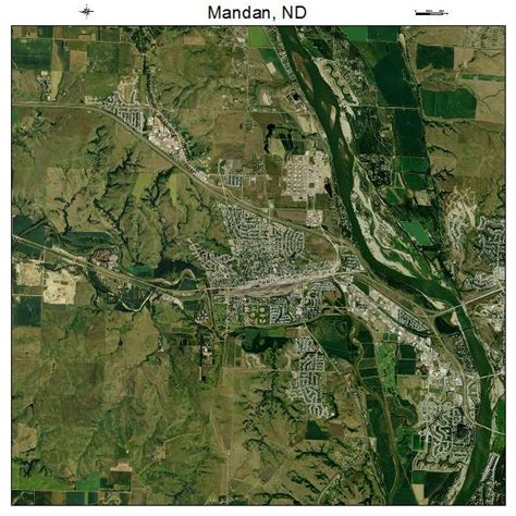 Aerial Photography Map of Mandan, ND North Dakota