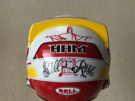 Lewis Hamilton Hand Signed 2018 Bell Half Scale Helmet