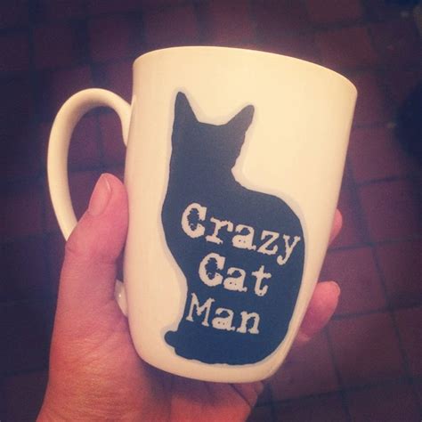 crazy cat man bone china mug with free cat hair by charlotte clark ltd ...