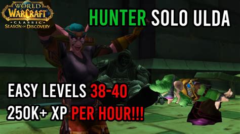 Hunter Solo Uldaman Level 38+ | 75 mobs 250k xp per hour | KallTorak ...