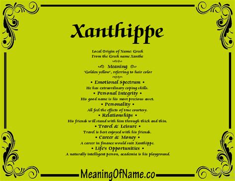 Xanthippe - Meaning of Name