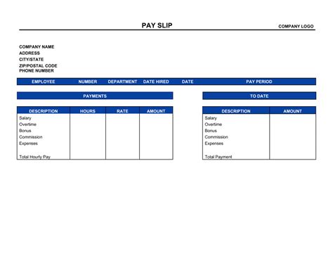 Payslip Template | by Business-in-a-Box™