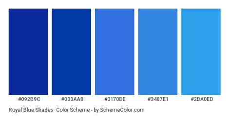 Royal Blue Shades Color Scheme » Blue » SchemeColor.com