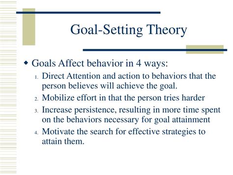 Goal Setting Theory Of Motivation Examples - IMAGESEE