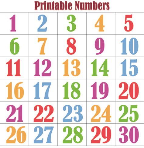 Numbers - 20 Free PDF Printables | Printablee