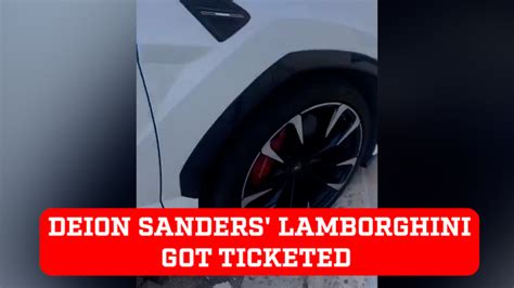 Deion Sanders? Lamborghini got ticketed by parking policer - MARCA TV ...