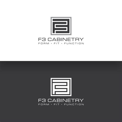 Logo Design for F3 Cabinetry Form-Fit-Function by yHutomo | Design ...