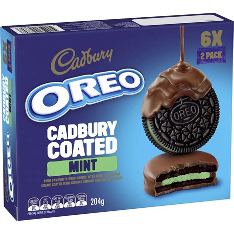 Oreo Cadbury Coated Mint Cookies 2 Pack | Woolworths