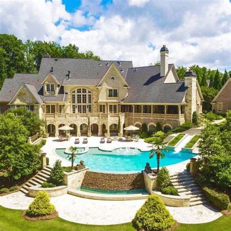 Mega mansion in Georgia with a massive infinity pool. | Mansions ...