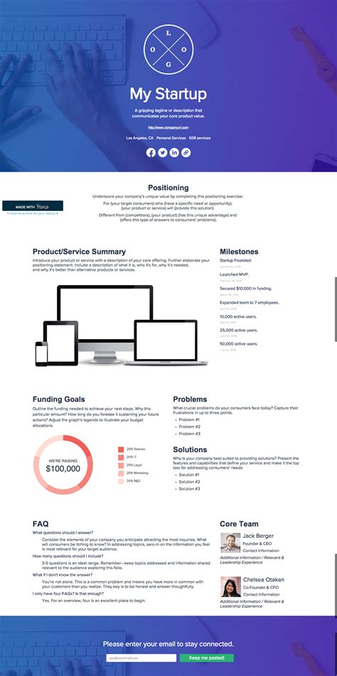 One Pager Startup Powerpoint Template | The Best Porn Website