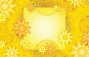 Creative Yellow background flower design For your bright and cheerful ...