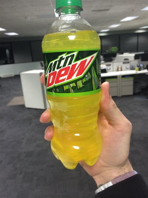 My Mountain Dew bottle is clear plastic. : r/mildlyinteresting