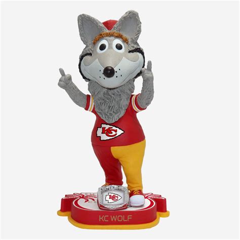 KC Wolf Kansas City Chiefs Super Bowl LIV Champions Bobblehead FOCO