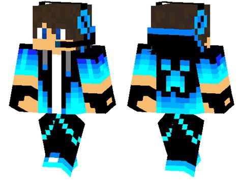 Pro Bluegamer Boy | Minecraft PE Skins