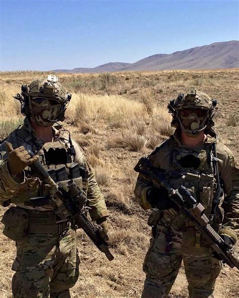 Two U.S. Army Rangers from the 75th Ranger Regiment during training, c ...