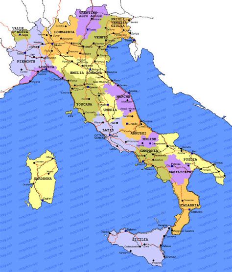 45LOVERS: italy map regions