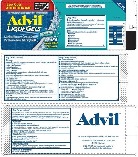 Advil (capsule, liquid filled) Wyeth Consumer Healthcare LLC