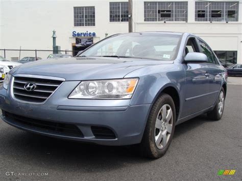 2010 Medium Silver Blue Hyundai Sonata GLS #29600292 Photo #8 ...