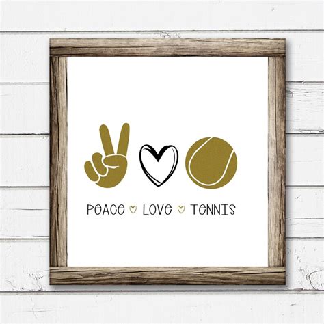 Peace Love Tennis / Love Tennis SVG / Tennis Cutter File / - Etsy