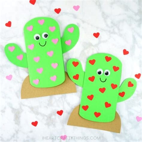 The Cutest Cactus Valentine - I Heart Crafty Things