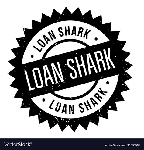 Loan shark rubber stamp Royalty Free Vector Image