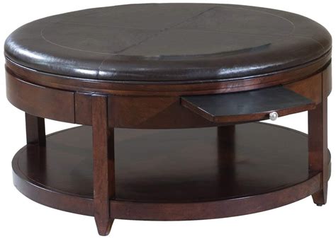 Leather Round Ottoman Coffee Table - Ideas on Foter