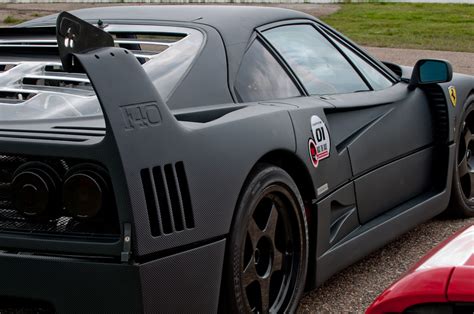 Ferrari F40 1988 Carbon Black side | Revival Sports Cars Limited