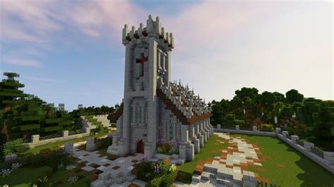 minecraft church - Google Zoeken | Minecraft medieval, Minecraft castle ...