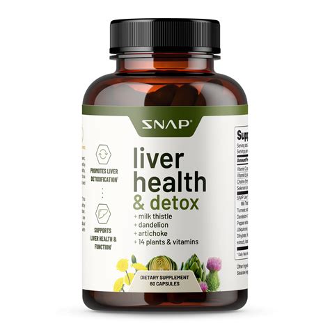 Liver Health Support Supplement - Liver Cleanse Detox & Repair Formula ...